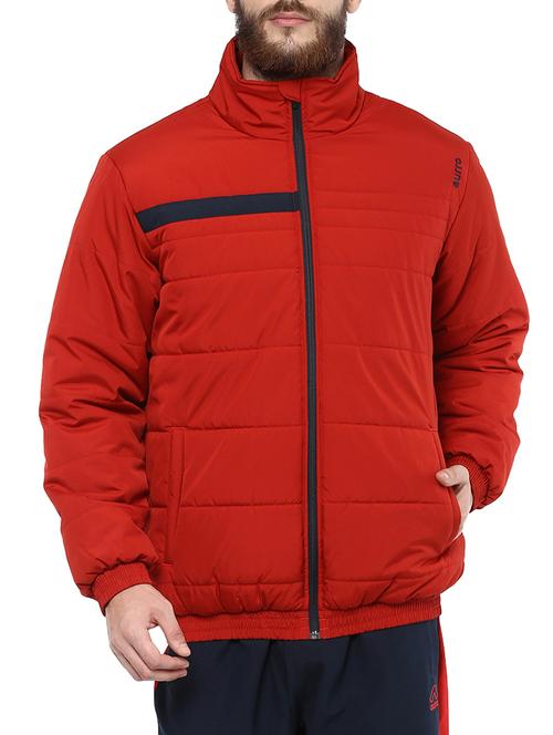 red polyester quilted jacket - 14241735 - Very Small Image - 1