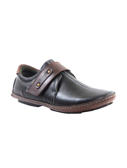 black Leather casual slipon - 14242182 - Very Small Image - 1