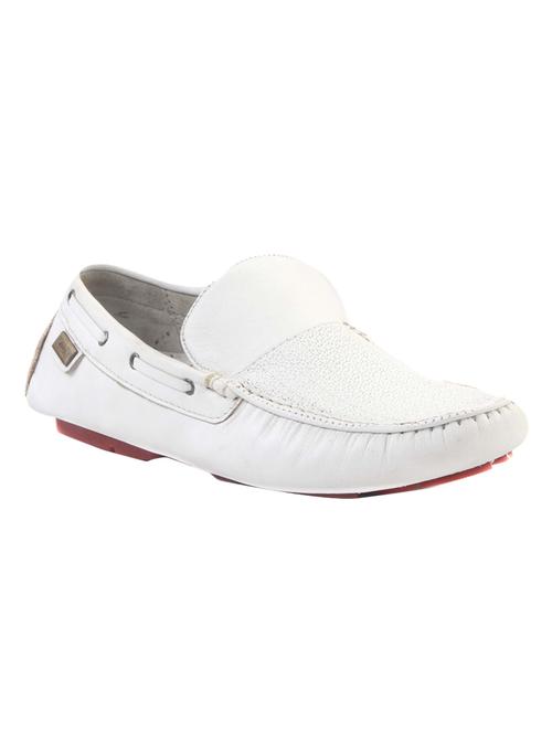 white Leather slip on loafer - 14242184 - Very Small Image - 1
