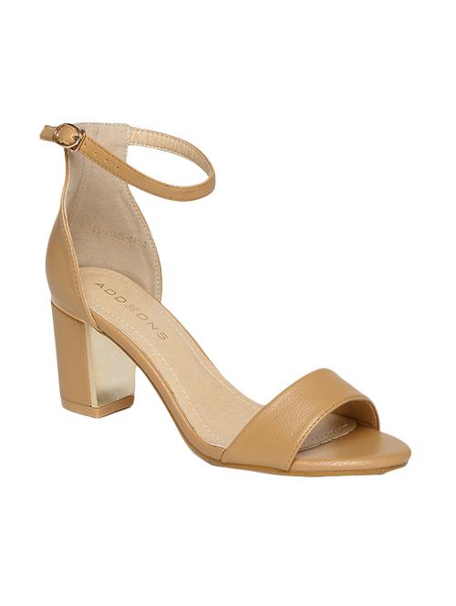 beige pu ankle strap sandals - 14242464 - Very Small Image - 1