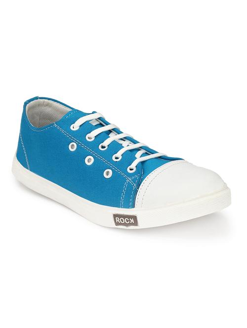 blue canvas lace up sneaker - 14242672 - Very Small Image - 1