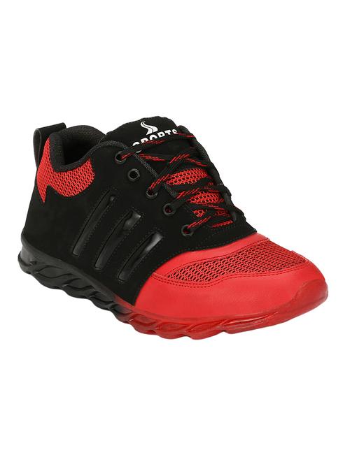 red mesh lace up sport shoe - 14242690 - Very Small Image - 1