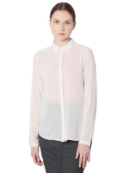 white embellished regular shirt - 14242816 - Very Small Image - 1