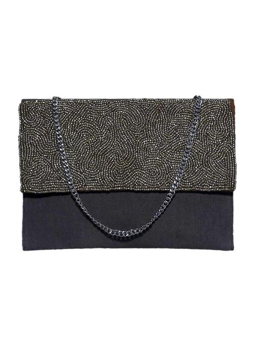 black cotton regular clutch - 14243000 - Very Small Image - 1
