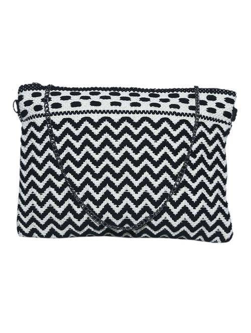 black cotton regular sling bag - 14243031 - Very Small Image - 1