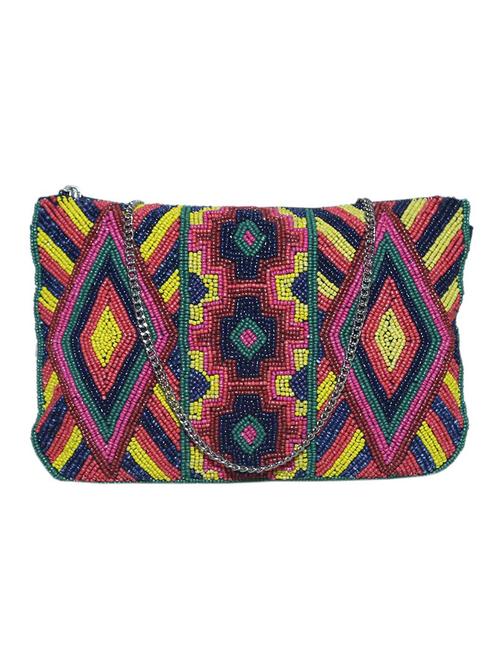 multi colored cotton regular sling bag - 14243033 - Very Small Image - 1