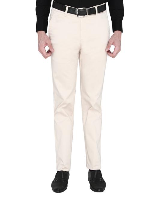 beige cotton formal trouser - 14247681 - Very Small Image - 1