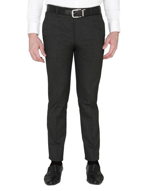 black cotton formal trouser - 14247698 - Very Small Image - 1