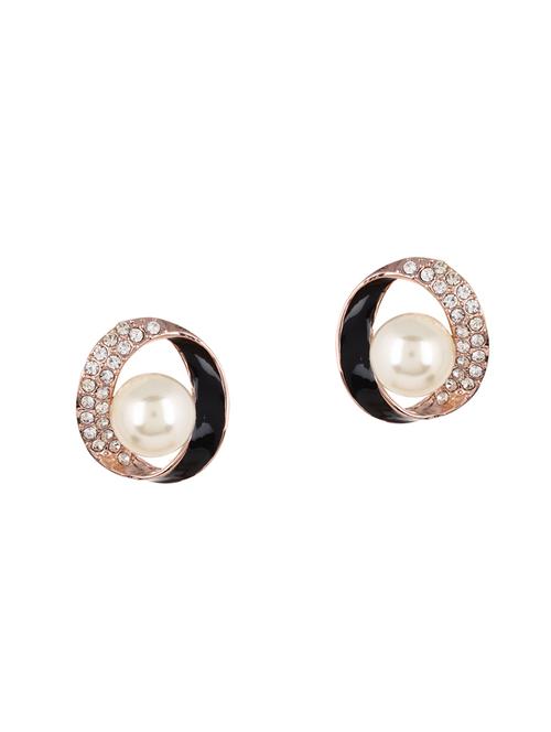 white metal studs earrings - 14248696 - Very Small Image - 1
