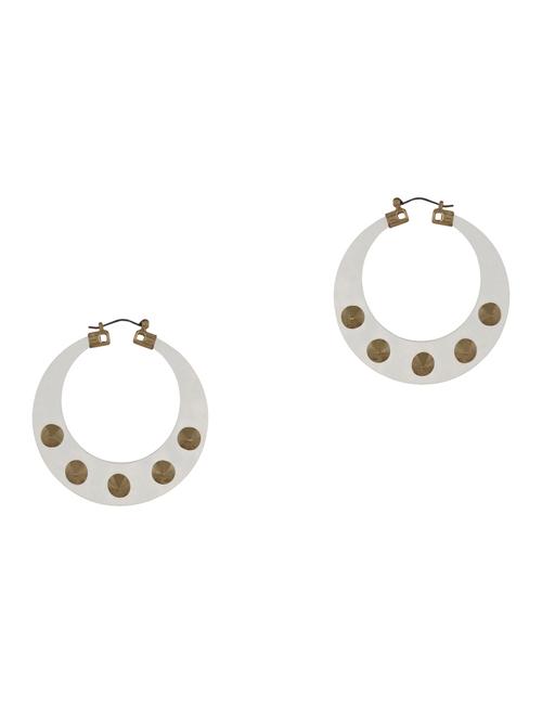 white  drop earrings - 14248770 - Very Small Image - 1