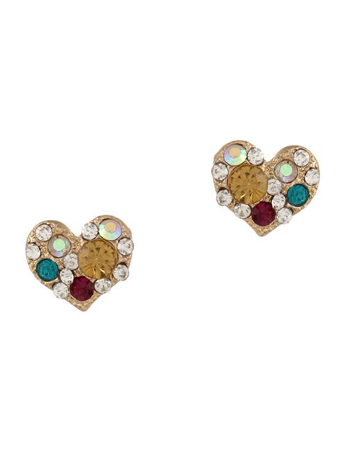 multi colored  studs earrings - 14248841 - Very Small Image - 1