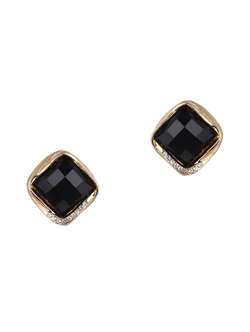 black  studs earrings - 14248867 - Very Small Image - 1