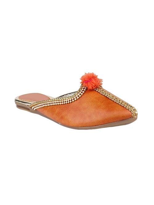 tan slip on jutis - 14249328 - Very Small Image - 1