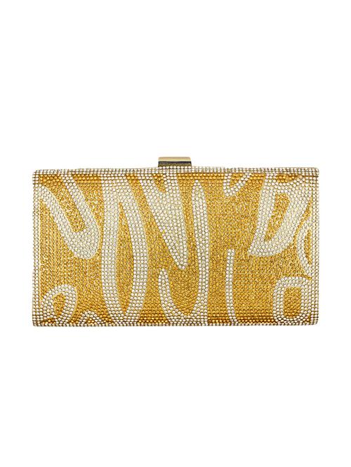 gold shimmer box clutch - 14249721 - Very Small Image - 1