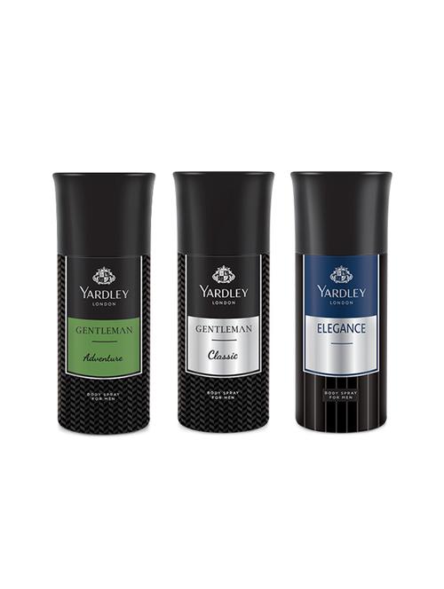 yardley adventure-1, gentlemen-1, elegance-1 deo combo for men(pack of 3) - 14250531 - Very Small Image - 1