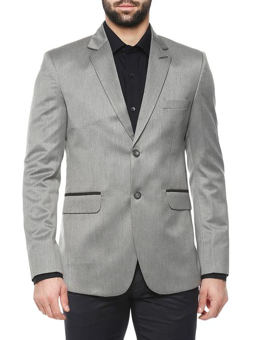 grey polyester formal blazer - 14255282 - Very Small Image - 1