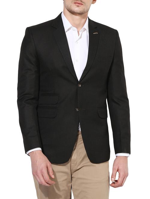 brown polyester formal blazer - 14255304 - Very Small Image - 1