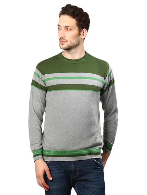 grey cotton pullover - 14259813 - Very Small Image - 1