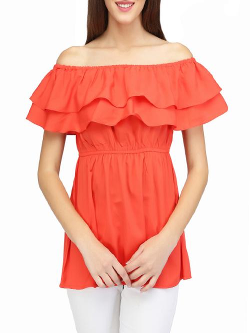 women's a line off shoulder top - 14260874 - Very Small Image - 1