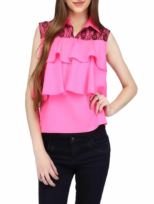 women's layered collared top - 14260892 - Very Small Image - 1