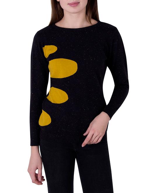 black woollen pullover - 14261422 - Very Small Image - 1