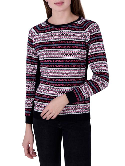 multicolored woollen pullover - 14261423 - Very Small Image - 1