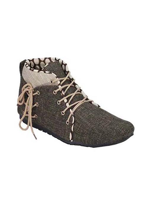 brown jute low ankle boot - 14261646 - Very Small Image - 1