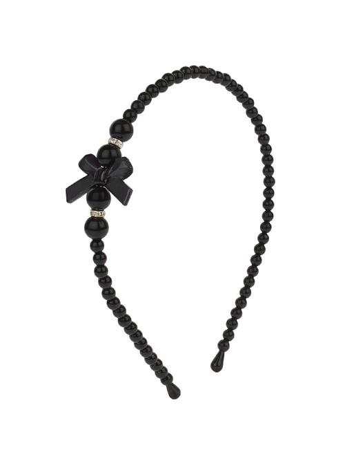 fayon daily casual work black peral beaded bow headband - 14263814 - Very Small Image - 1