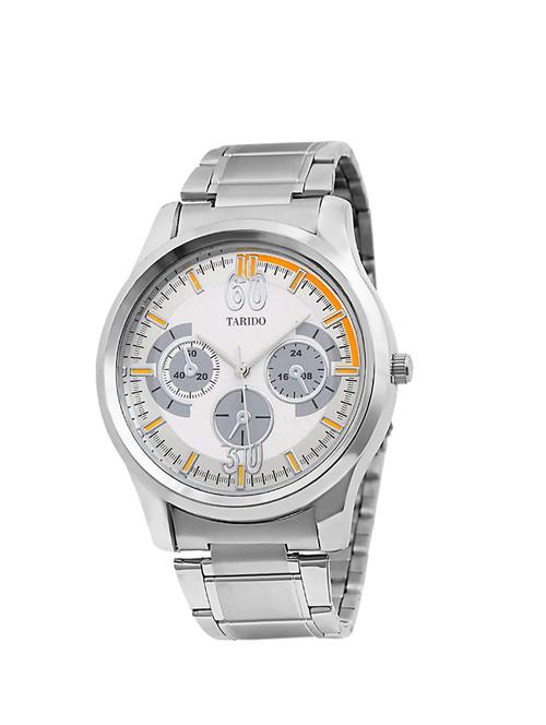 tarido new style analog  silver dial men watch - 14264369 - Very Small Image - 1