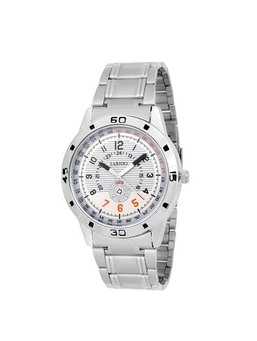 tarido new style analog  white dial men watch - 14264428 - Very Small Image - 1
