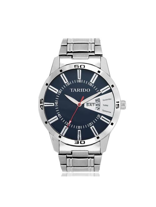 tarido new style day & date blue dial men watch - 14264550 - Very Small Image - 1