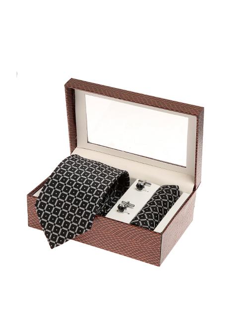 black micro silk fabric tie - 14264676 - Very Small Image - 1