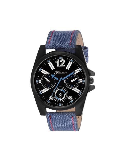 gravity leatherette strap round dial analog watch - 14264876 - Very Small Image - 1