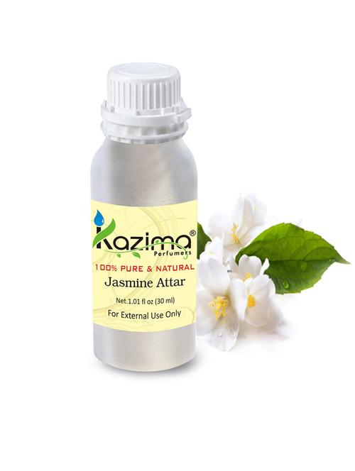 jasmine attar perfume for unisex (30 ml) - pure natural undiluted (non-alcoholic) - 14265333 - Very Small Image - 1
