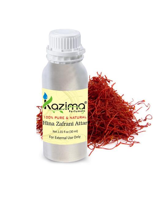 hina zafrani attar perfume (30 ml) - pure natural undiluted - 14265363 - Very Small Image - 1