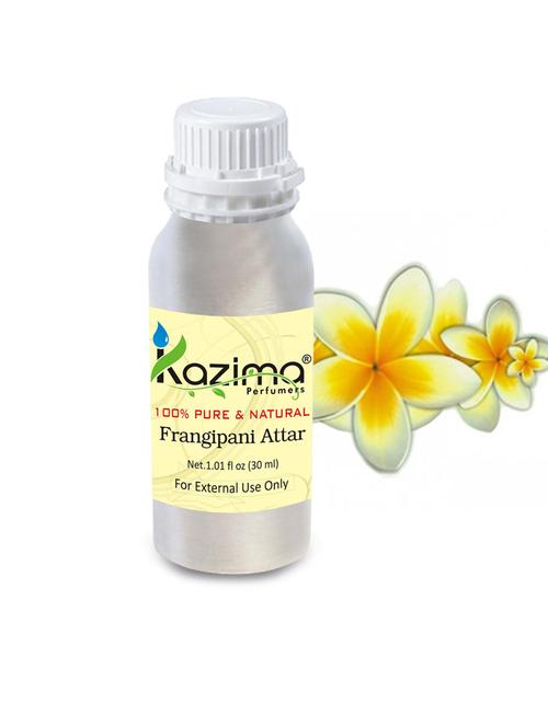 frangipani attar perfume for unisex (30 ml) - pure natural undiluted (non-alcoholic) - 14265384 - Very Small Image - 1