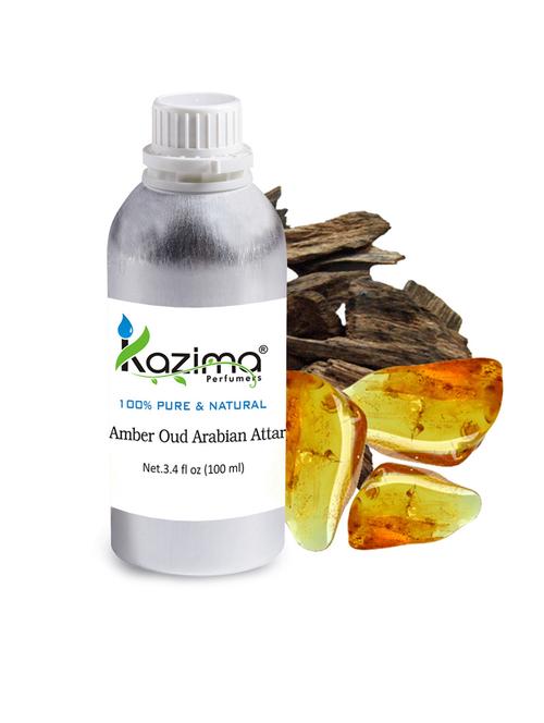 amber oud arabian attar perfume for unisex (100 ml) - pure natural undiluted (non-alcoholic) - 14265450 - Very Small Image - 1