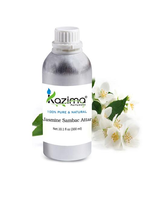 jasmine sambac attar perfume (300 ml) - pure natural undiluted - 14265510 - Very Small Image - 1