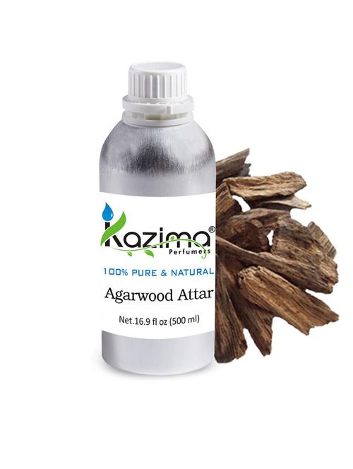 agarwood attar perfume for unisex (500 ml) - pure natural undiluted (non-alcoholic) - 14265531 - Very Small Image - 1