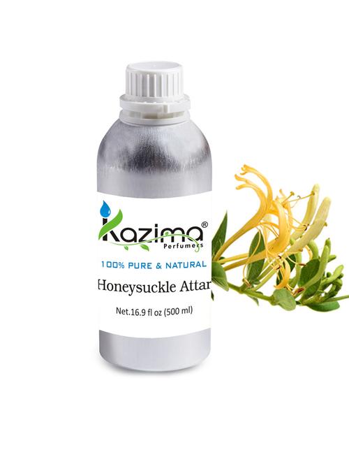 honeysuckle attar perfume for unisex (500 ml) - pure natural undiluted (non-alcoholic) - 14265545 - Very Small Image - 1