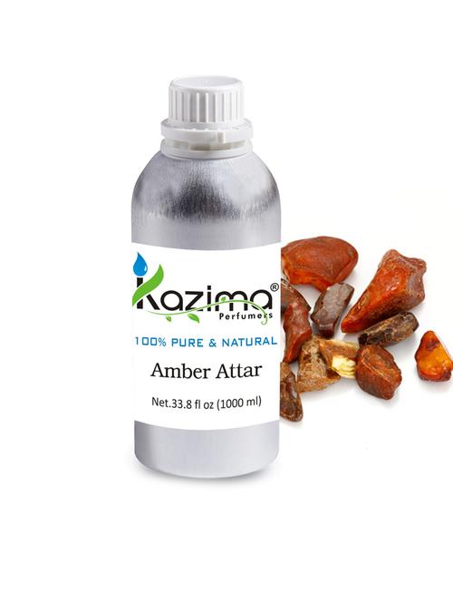amber attar perfume for unisex (1000 ml) - pure natural undiluted (non-alcoholic) - 14265603 - Very Small Image - 1