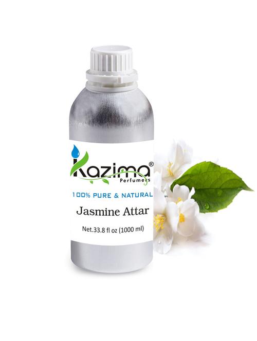 jasmine attar perfume for unisex (1000 ml) - pure natural undiluted (non-alcoholic) - 14265617 - Very Small Image - 1