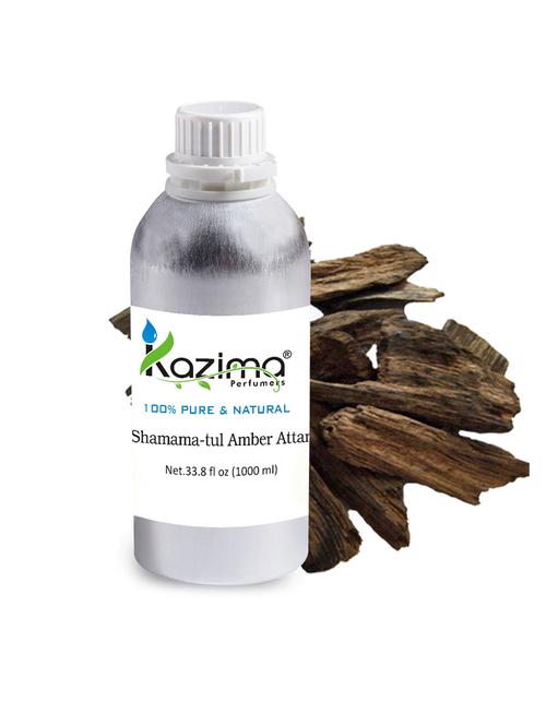 shamama-tul amber attar perfume for unisex (1000 ml) - pure natural undiluted (non-alcoholic) - 14265665 - Very Small Image - 1