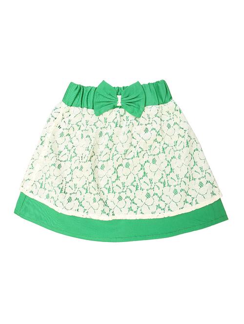 green cotton aline skirt - 14266091 - Very Small Image - 1