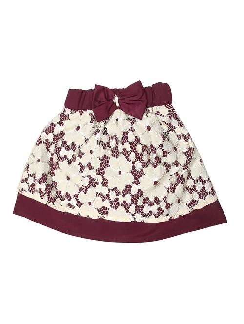 brown colored net skirt - 14266092 - Very Small Image - 1