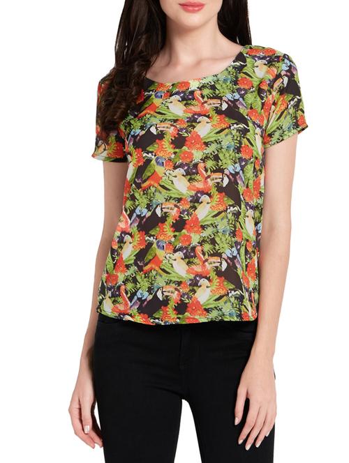 tropical print tee - 14267769 - Very Small Image - 1