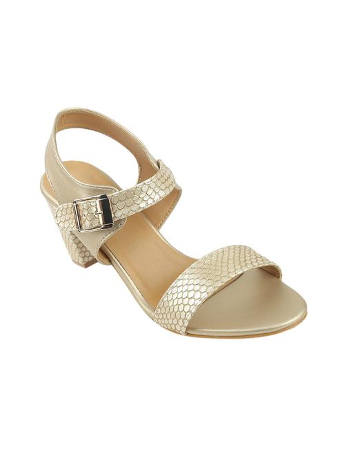 gold ankle strap sandal - 14268588 - Very Small Image - 1