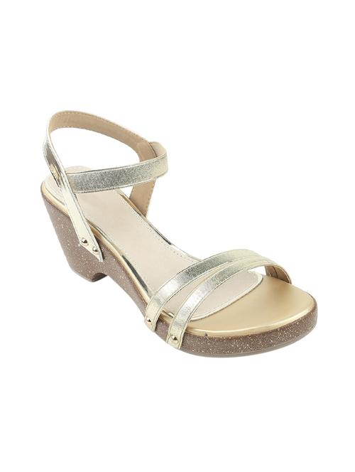 gold ankle strap wedge - 14268611 - Very Small Image - 1