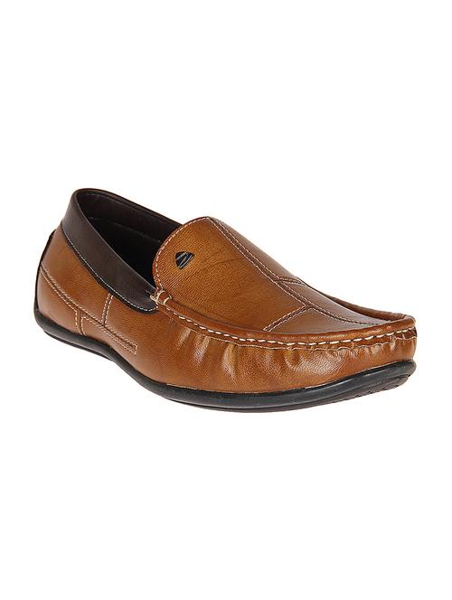 tan leatherette slip on loafer - 14268708 - Very Small Image - 1