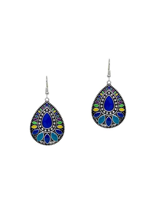 multi colored metal drop earrings - 14281155 - Very Small Image - 1